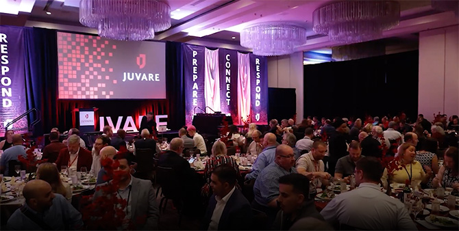 Juvare Elevate banquet.